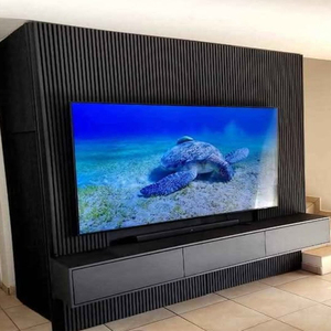 Chất lượng cao tối nội thất không thấm nước chống cháy TV WPC Panel tường cho trang trí nội thất - Product Image 1