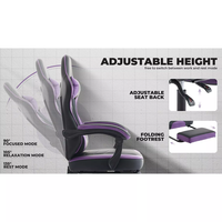 Chaise de jeu OEM économique pour PC, accoudoir articulé, base en nylon, structure pivotante en cuir PU réglable à 135 degrés pour les joueurs