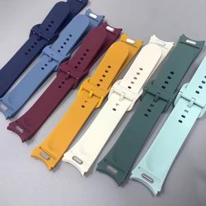 Aibangjia One Click No Gap Bandas deportivas de silicona para <span class=keywords><strong>Samsung</strong></span> <span class=keywords><strong>Galaxy</strong></span> <span class=keywords><strong>Watch</strong></span> 7 Correa de goma suave para <span class=keywords><strong>Galaxy</strong></span> <span class=keywords><strong>Watch</strong></span> 6 <span class=keywords><strong>5</strong></span> 4 - Product Image 4