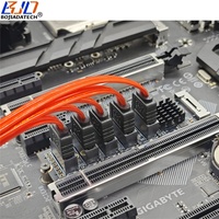 Adaptador de Expansión M.2 NVME M-Key a 5 * SATA 3.0 de 7 Pines, Tarjeta Riser JMB585 con Cable de Datos SATA3 para Disco Duro