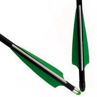 Flèches de chasse en carbone Linkboy Archery de 20 pouces pour arbalète, avec ailettes en plastique de 4 pouces et pointes en acier remplaçables