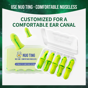 Bouchons d'oreilles réutilisables en mousse souple anti-ronflement et anti-bruit pour dormir, avec boîte de rangement - Product Image 4