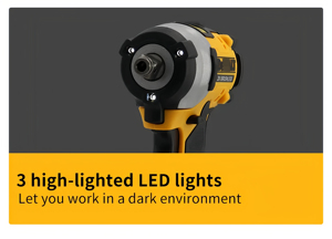 Cờ lê tác động không dây chất lượng cao DWT DCF922, pin sạc 20V, dụng cụ điện công nghiệp, tua vít tác động không dây - Product Image 5