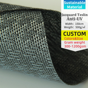 Rouleau de tissu en PVC enduit gris STARUNK anti-UV, résistant à l'usure, imperméable, 450 g/m², tissu en maille pour extérieur, pour tapis de sol, <span class=keywords><strong>lit</strong></span> pour animaux de compagnie - Product Image 2
