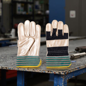 <span class=keywords><strong>Gants</strong></span> en cuir de vachette résistant à la chaleur, barbecue, soudage, sécurité, <span class=keywords><strong>anti</strong></span>-brûlure pour le soudage, le meulage, les travaux industriels - Product Image 6