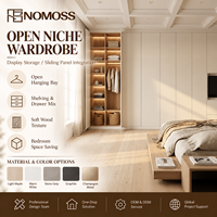 Ensemble de placards de chambre à coucher au design simple, armoire de chambre à coucher de luxe sur mesure avec tiroirs pour dressing
