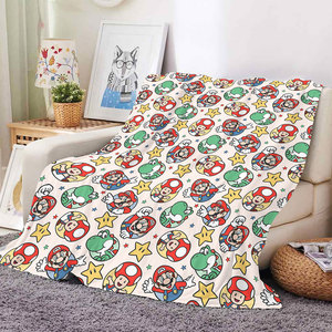 Manta de Felpa Súper Suave y Cálida con Dibujos Animados de <span class=keywords><strong>Mario</strong></span> <span class=keywords><strong>Bros</strong></span>, Impresiones Personalizadas por Sublimación, Mantas de 50x60 Pulgadas - Product Image 4