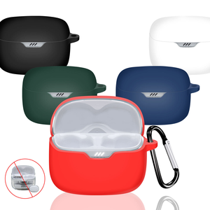 Housse de protection pour casque en silicone souple pour <span class=keywords><strong>JBL</strong></span> TUNE <span class=keywords><strong>Buds</strong></span> avec porte-clés Protection complète en silicone - Product Image 2