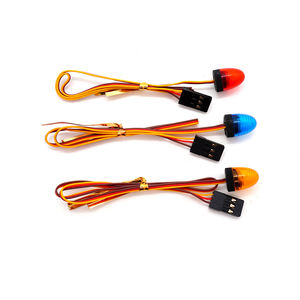 RC multi-fungsi berkedip berputar lampu LED Bar lampu alarm untuk 1/14 Tamiya traktor polisi 1/10 Crawler truk RC bagian mobil - Product Image 5