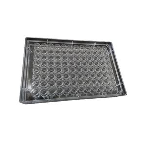 Placa de cultivo de celdas de 96 Pozo, cubierta transparente opcional, suministros de laboratorio de China - Product Image 1