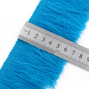 卸売 7CM 3インチ アクリルウールヤーン レースフリンジ サステナブルファッション フットボールファン スカーフバッグ装飾向け - Product Image 6