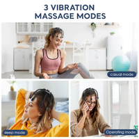 3 Modes Rechargeable Octopus Scalp Massager Soulager la Fatigue de la Tête Relax Multi-directionnel Vibration Massage Head Device Portable