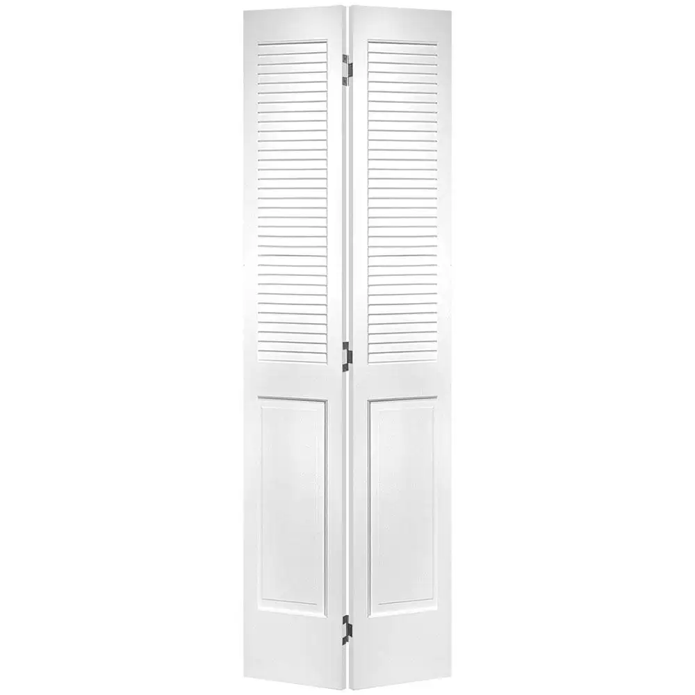 Armario con ventilación de diseño moderno, puerta plegable de madera para interior