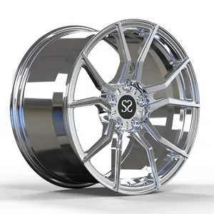 Custom Color Size 4 5 Hole Concave Polished Sliver Monoblock Forged Rim Aluminum Alloy Passenger Car Wheels Rims for customized
