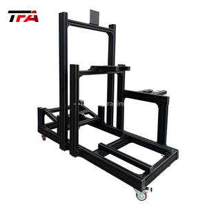 Cabina de juego extensible de aluminio con estantes verticales deslizantes de paso HDMI para guantes de carreras/equipo de vuelo para serpentinas - Product Image 1