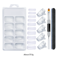 Kit de démarrage pour extensions d'ongles, lampe UV LED, gel de construction, ensemble d'outils de manucure, kit complet de gel pour ongles, salon à domicile