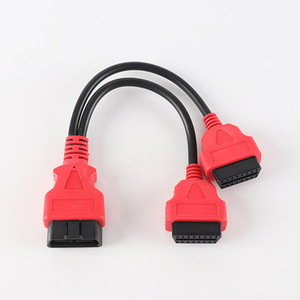Cable Adaptador OBD <span class=keywords><strong>2</strong></span> de 30 cm y 16 Pines con Conector Rojo Macho a Hembra para Lectores de Códigos, 1 Año de Garantía - Product Image 2