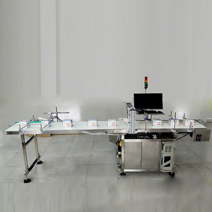 Línea de Producción de Inspección y Lectura de Códigos QR para Cartones de Cosméticos y Artículos de Primera Necesidad, con Cinta Transportadora de Conteo Multicarril para Rechazo de Códigos Indesechables - Product Image 6