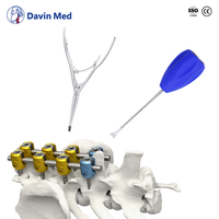 Davin Med Ensemble d'instruments à vis pédiculaires vétérinaires pour petits animaux Instruments chirurgicaux orthopédiques vétérinaires orthopédiques