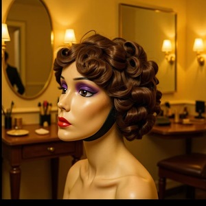 Peluca de Estilo Romántico con Acabado Mate Natural, Resistente a Altas Temperaturas, Estilo Seda - Product Image 2