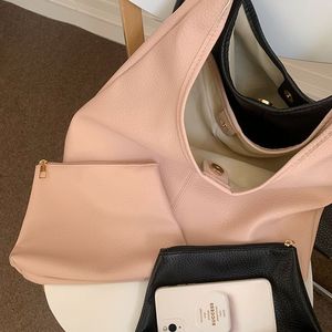 กระเป๋าโท้ทผู้หญิง สีชมพู นุ่ม จุของได้เยอะ พร้อมตัวล็อคแม่เหล็ก กระเป๋าสำหรับเดินทางทุกวัน - Product Image 4