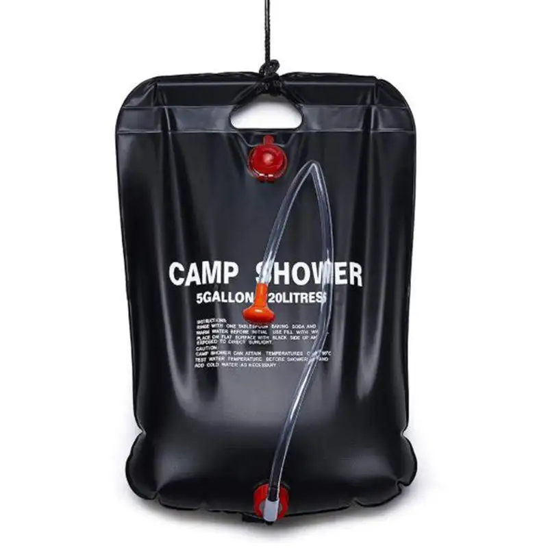 Sac de bain d'urgence extérieur 20l Portable PVC douche de Camping solaire