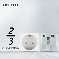 BAOBEN Prise Murale Standard UE Italie avec Interrupteur, Charge Rapide USB Type C, Module de Fonction DIY 4*2 4*4, Blanc