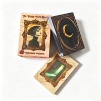 Baraja de Oráculo de Adivinación Espiritual Exquisita y Premium Personalizada de Fábrica, Diseño Personalizado, Venta al por Mayor, Cartas de Tarot con Borde Negro Personalizado