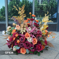 DKB - Decoración Floral para el Pasillo de Boda al por Mayor, Flores Artificiales de Alta Gama para la Decoración del Suelo de la Boda