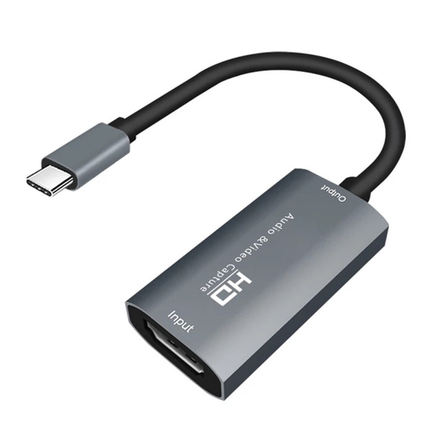 HDTV to USB-C Video Capture Card 4k Type C to HDTV Video Capture Board Game Record Live Streaming Broadcast