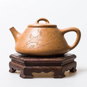Chicken Wing Wood Square Teapot Stand Heat Insulating Base For Kung Fu <b>Tea</b> <b>Set</b> Afternoon <b>Tea</b> Use Dehua Origin - Product Image 3