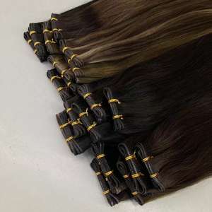 工厂批发中国处女发 18 英寸 20 英寸自然比例角质层对齐单双层天才发束防打结即发货 - Product Image 2