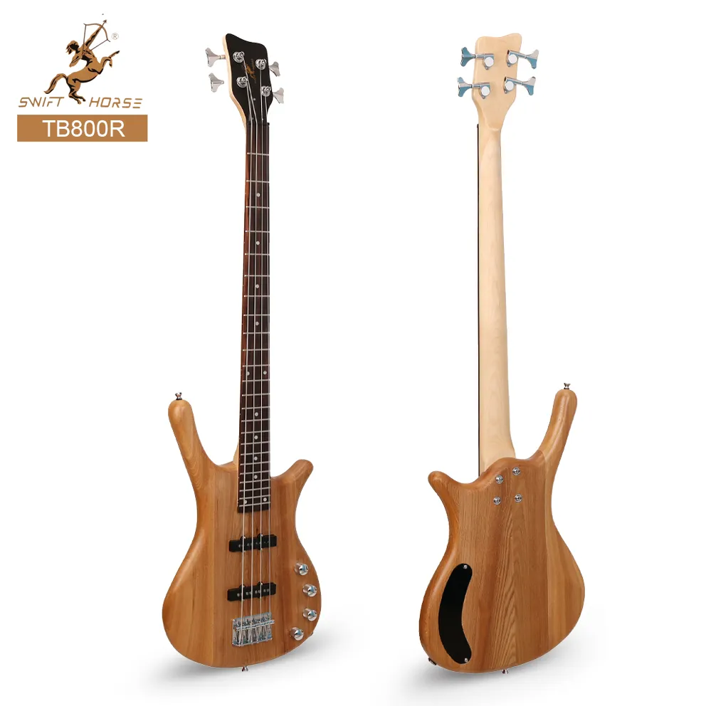 Host Selling China gemacht Großhandel 4-saitige E-Bass-Gitarre Fabrik preis Maple Neck Palisander Griffbrett Bassgitarre