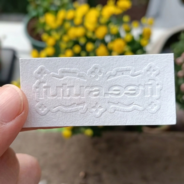 Premium Embossed Stickers Custom 3D Logo Labels Art Texture Paper Packaging Stickers Adhesive Custom