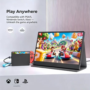 จอภาพพกพาแบบสัมผัสขนาด 15.6 นิ้ว สำหรับเล่นเกมส์บนแล็ปท็อป เชื่อมต่อกับโทรศัพท์และแล็ปท็อปผ่านพอร์ต Type-C - Product Image 5