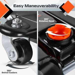 <span class=keywords><strong>Cric</strong></span> hydraulique à profil bas de 2,<span class=keywords><strong>5</strong></span> <span class=keywords><strong>tonnes</strong></span> (<span class=keywords><strong>5</strong></span> 500 lb) en acier allié pour voitures, camions et VUS - Product Image 5