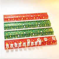 4 supports de Mahjong de Noël imprimés, en acrylique, pour tuiles de Mahjong, règle de Mahjong de Noël pour le Mahjong américain