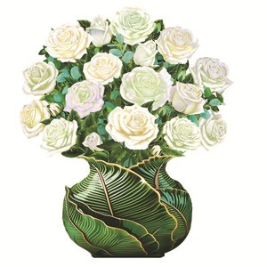 Cartes de vœux 3D Pop-up en papier, motif bouquet de fleurs, pour la Fête des Mères, Anniversaire, <span class=keywords><strong>Décoration</strong></span> d'intérieur, avec enveloppe et message - Product Image 4