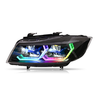 Convient pour BMW Série 3 E90/E91 2005-2012 LCI Kit de conversion d'assemblage de phares LED pour véhicule à moteur RGB