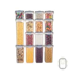 Multi Sizes PP Kitchen Storage Containers with Lid BPA-<b>Free</b> Cereal Storage Container for Pantry Flour Sugar - Product Image 4