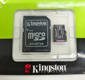 Carte mémoire Kingston haute vitesse 64 Go Mini SD Classe 10 U1 pour téléphone, tablette, GPS – Stockage grande capacité - Product Image 1