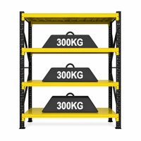 Étagère métallique réglable de haute qualité, très vendue, 300 kg, rayonnage de stockage haut de gamme en acier pour entrepôt, fabrication directe usine