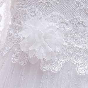 Vestido <span class=keywords><strong>de</strong></span> encaje blanco <span class=keywords><strong>para</strong></span> <span class=keywords><strong>niñas</strong></span>, ropa <span class=keywords><strong>de</strong></span> comunión, boda, flores, manga larga, novedad <span class=keywords><strong>de</strong></span> <span class=keywords><strong>2022</strong></span> - Product Image 5