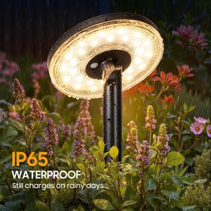Lámpara Solar de Poste para Exteriores UFO de Alta Eficiencia con Batería de Litio-Ferrofosfato (LiFePO4) de Alta Calidad, 100W/200W/300W, IP65, con Sensor, Resistente al Agua, para Jardín - Product Image 4
