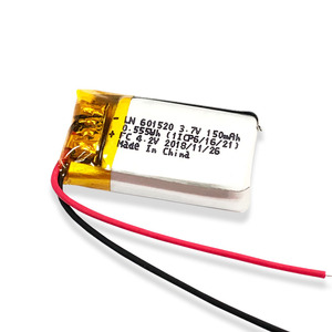 แบตเตอรี่ลิเธียมโพลิเมอร์ลิเธียมโพลิเมอร์601520 3.7V 150mAh ความจุสูงอุปกรณ์สวมใส่อัจฉริยะ KC UL - Product Image 2