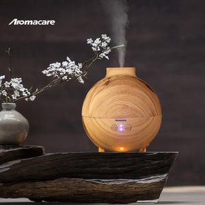 Aromacare a ultrasuoni Led luce <span class=keywords><strong>600ml</strong></span> globo di grano di legno <span class=keywords><strong>Aroma</strong></span> diffusore per la casa - Product Image 6