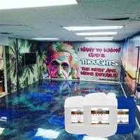 Apprêt époxy, peinture époxy, résine pour sol et durcisseur pour sol et plan de travail, revêtement de garage, résine transparente
