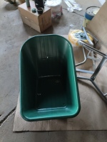 Bac de brouette en plastique vert pour jardin, uniquement le bac, en polyéthylène haute densité (HDPE) 65L 78L 85L