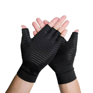 Gants de compression unisexes sans doigts, antidérapants, légers et respirants pour les gonflements, le syndrome du canal carpien, le doigt goupillé et la tendinite - Product Image 3