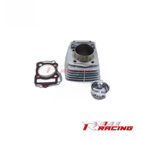 Kit de Reconstrucción de Cilindro y Anillos de Pistón para Motor de Motocicleta de 150cc de Alto Rendimiento, Aleación de Aluminio, Compatible con Honda CG150